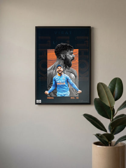 Virat Kohli in Indian Colours Poster