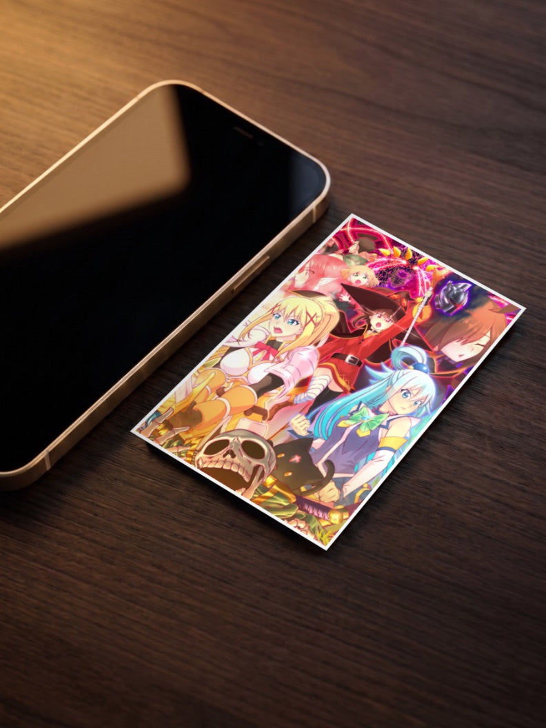 KonoSuba Cast Group Art Anime Poster