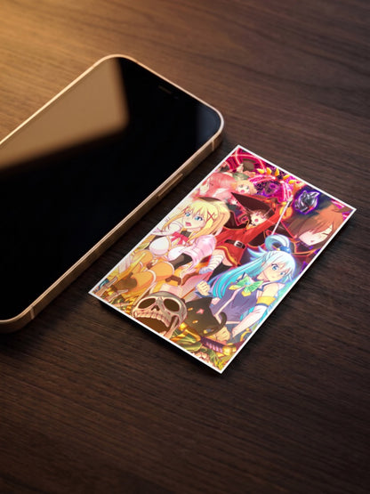 KonoSuba Cast Group Art Anime Poster