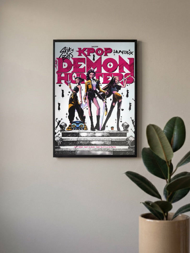 Huntrix And Saja Boys Cover Netflix Poster