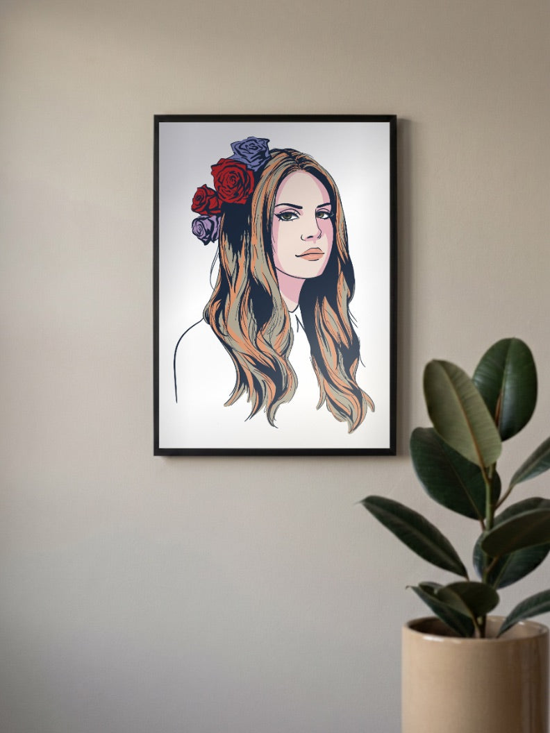 Lana Del Rey Art Poster