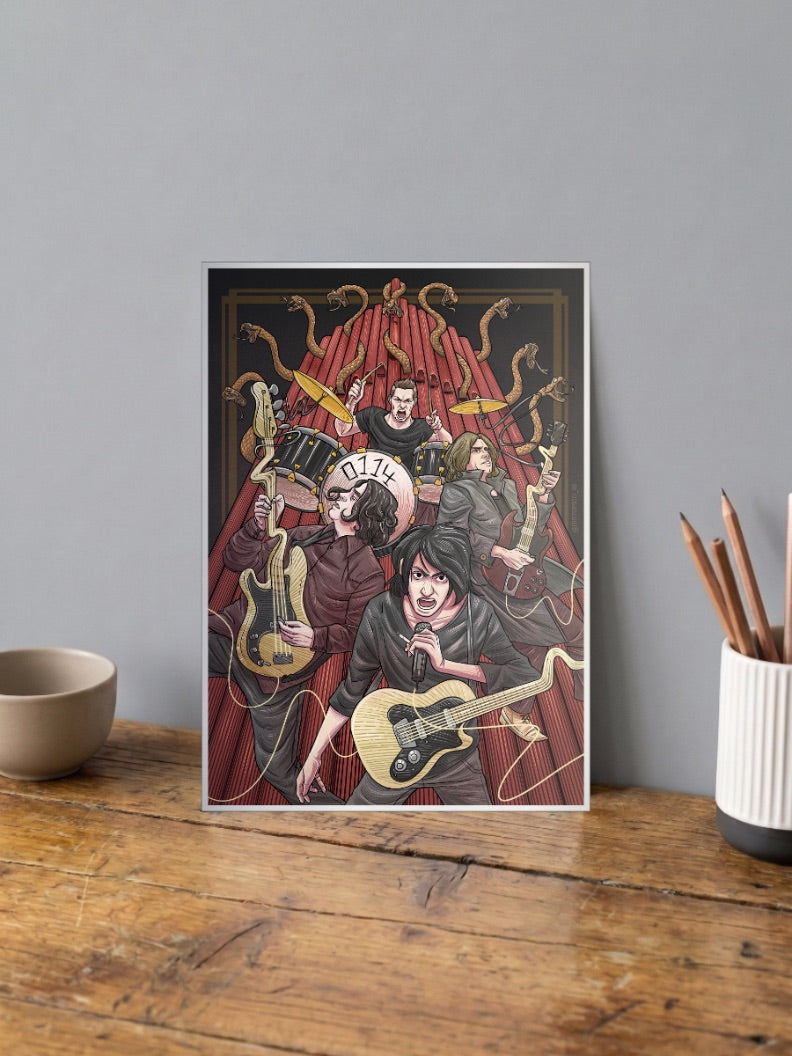 Led Zeppelin Stairway Riff Bands Poster