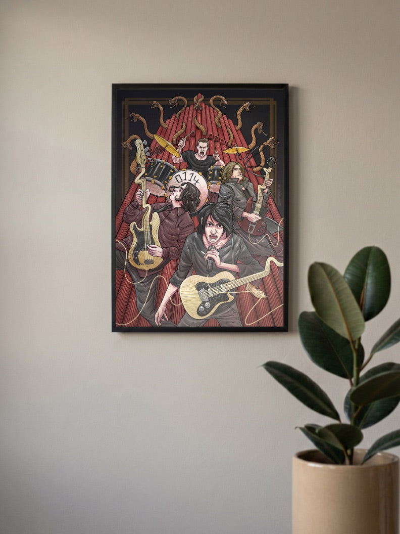 Led Zeppelin Stairway Riff Bands Poster
