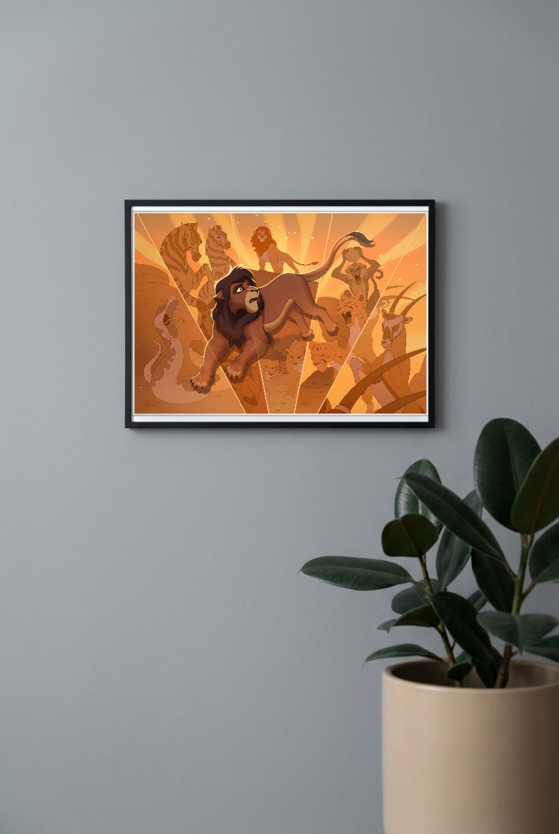 Scar Lion King Hollywood Movie Poster