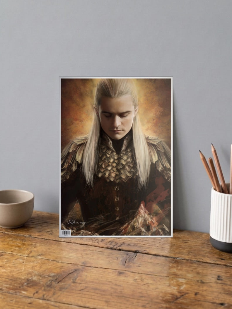 Legolas Portrait Hollywood Movie Poster