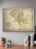 Middle Earth Map Poster