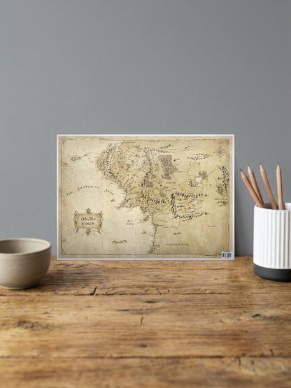 Middle Earth Map Poster
