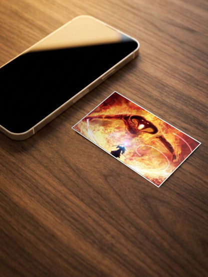 Gandalf and Fire Demon Poster