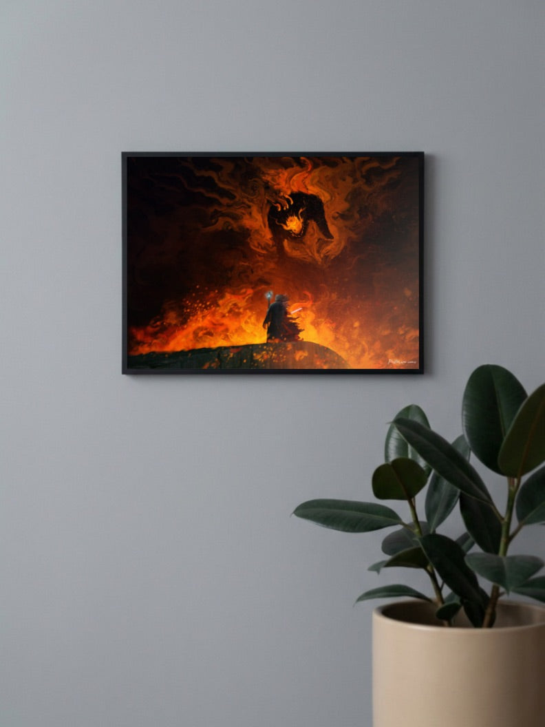 Lord of The Rings Abstract Poster