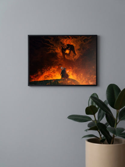 Lord of The Rings Abstract Poster