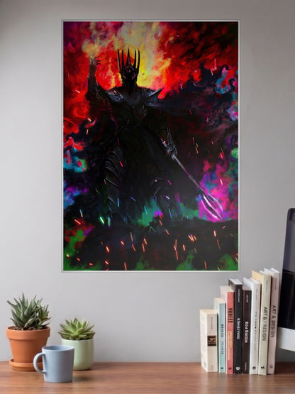 Sauron Dark Lord Portrait Hollywood Movie Poster