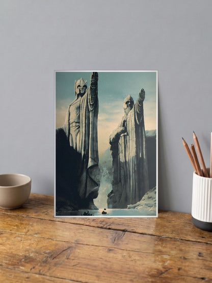 Argonath Twin Kings Scene Hollywood Movie Poster