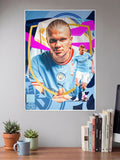 Erling Haaland Manchester Poster