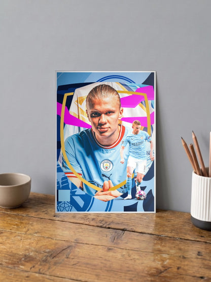 Erling Haaland Manchester Poster