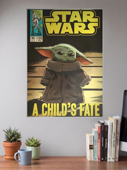 Grogu A Childs Fate Cover Star Wars Poster