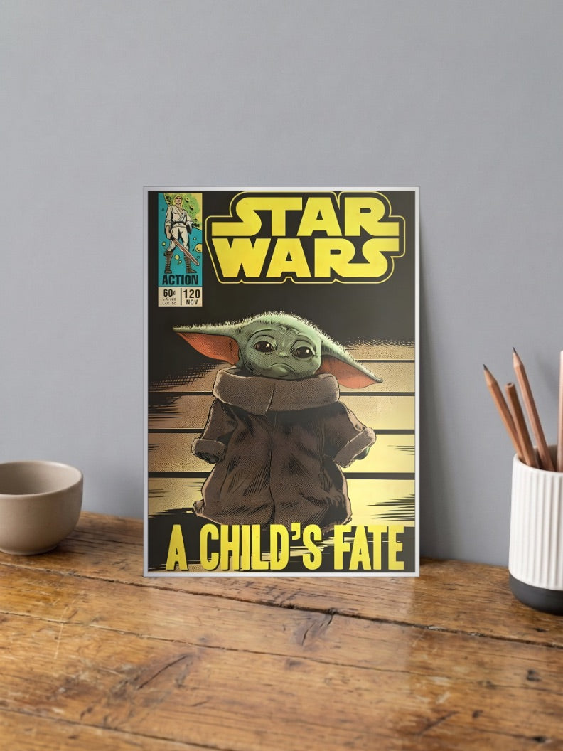Grogu A Childs Fate Cover Star Wars Poster