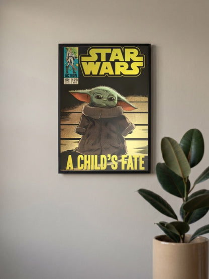 Grogu A Childs Fate Cover Star Wars Poster