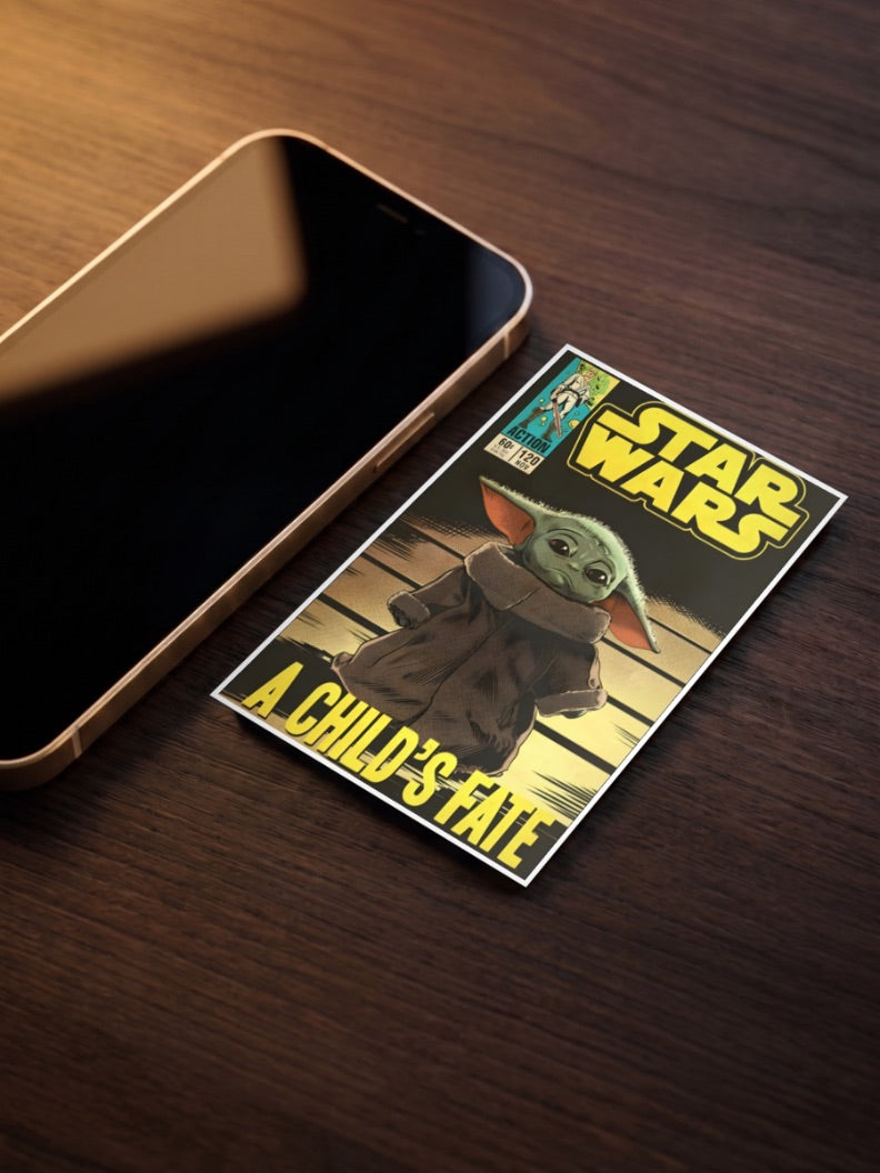 Grogu A Childs Fate Cover Star Wars Poster