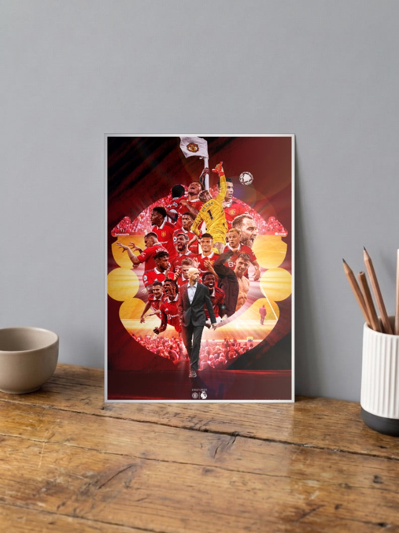Manchester United Team Poster