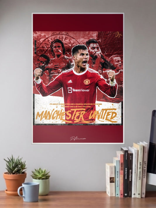 Christiano Ronaldo in Manchester United Poster