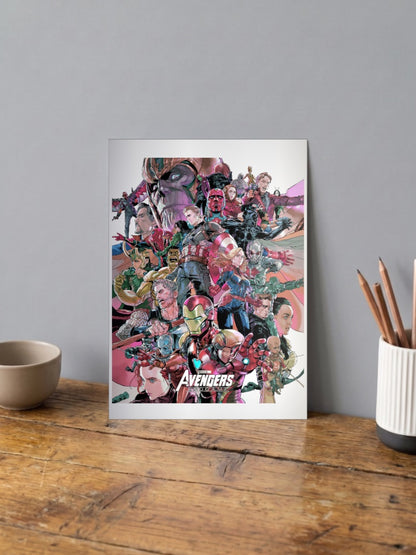 Avengers End Game Characters Collage Poster