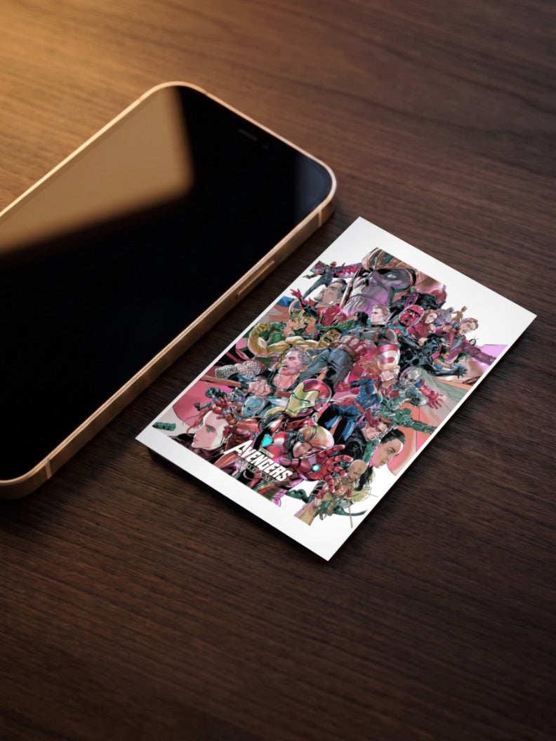 Avengers End Game Characters Collage Poster
