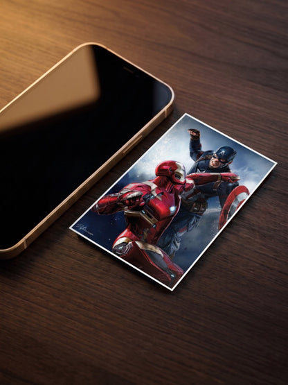 Captain America Vs Iron Man Marvel Poster