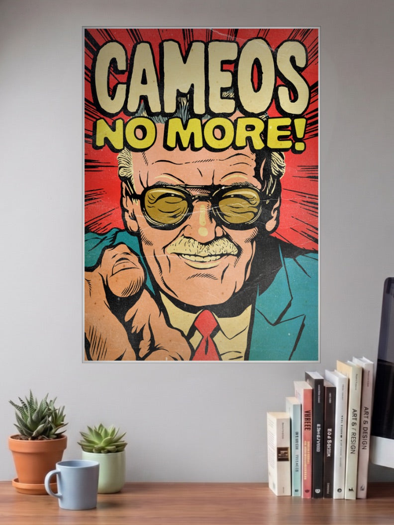 Stan Lee Cameos No More Marvel Poster