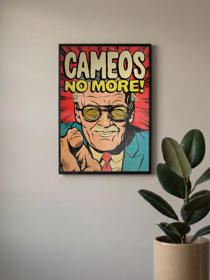 Stan Lee Cameos No More Marvel Poster
