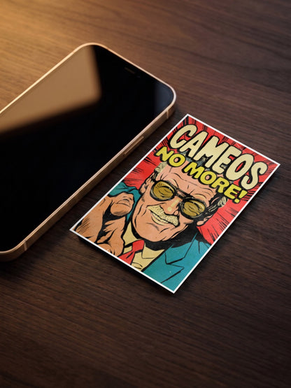 Stan Lee Cameos No More Marvel Poster