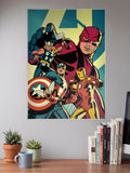 Classic Avengers Retro Cover Marvel Poster