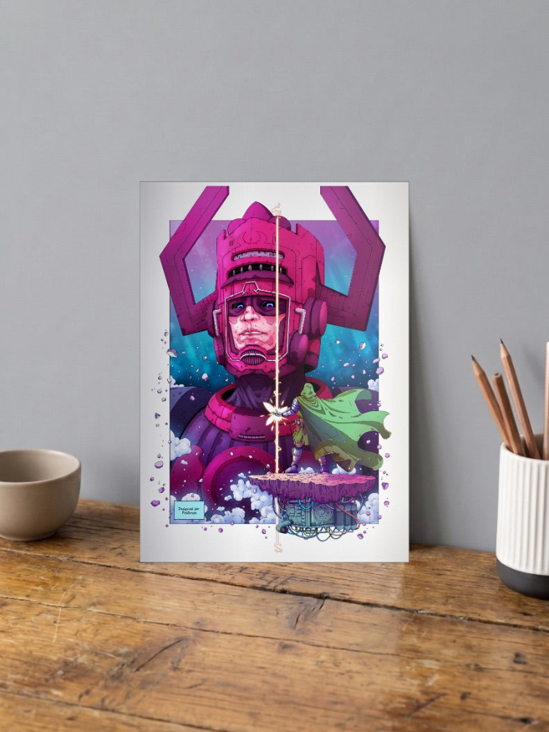 Galactus And Doctor Doom Art Marvel Poster