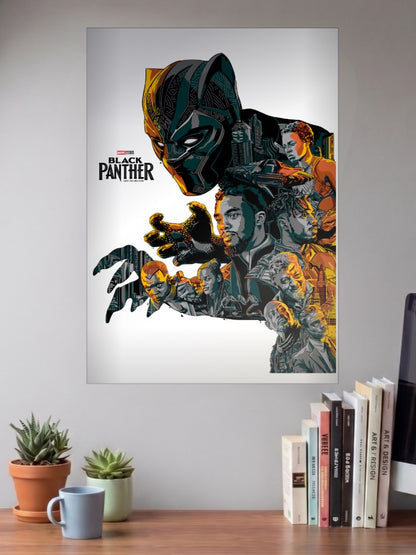 Black Panther Cast Poster Marvel Poster
