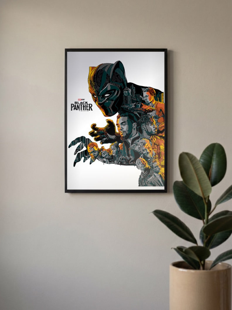 Black Panther Cast Poster Marvel Poster