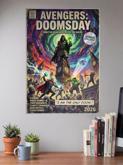 Avengers Doomsday Retro Cover Marvel Poster