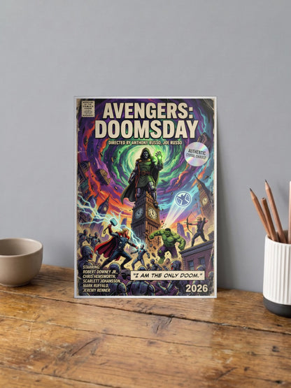 Avengers Doomsday Retro Cover Marvel Poster
