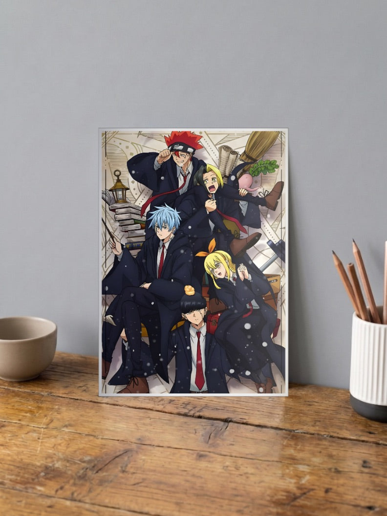 Mashle Magic Academy Cast Art Anime Poster