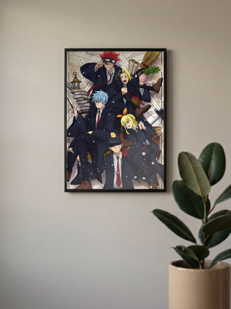 Mashle Magic Academy Cast Art Anime Poster