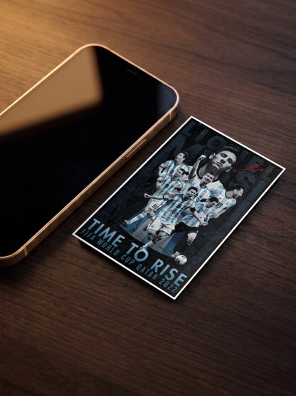 TIME TO RISE | Lionel Messi | Football Poster
