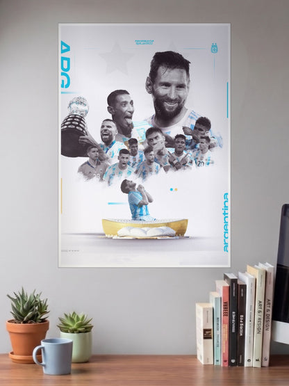 Argentina Collage with Maradona Poster