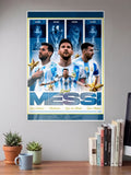 King of the Pitch | Lionel Messi | Football Poster