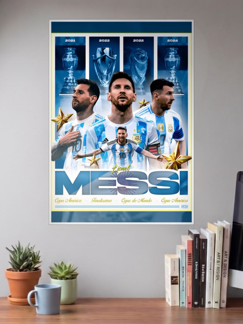 King of the Pitch | Lionel Messi | Football Poster