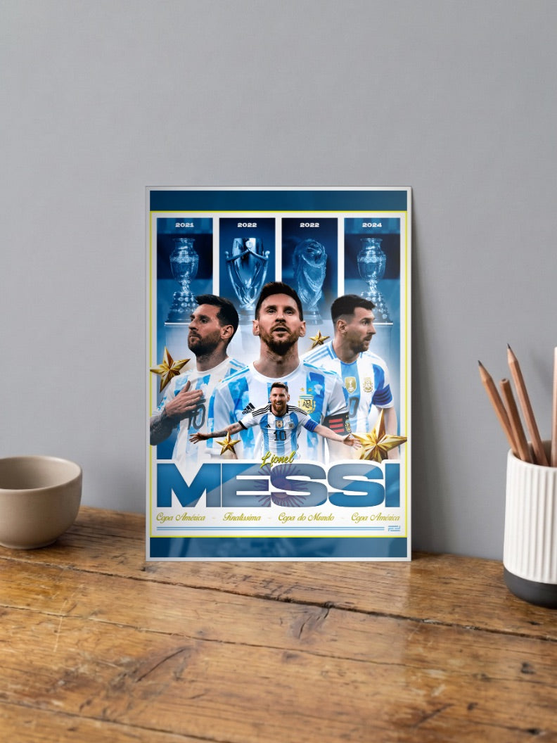 King of the Pitch | Lionel Messi | Football Poster