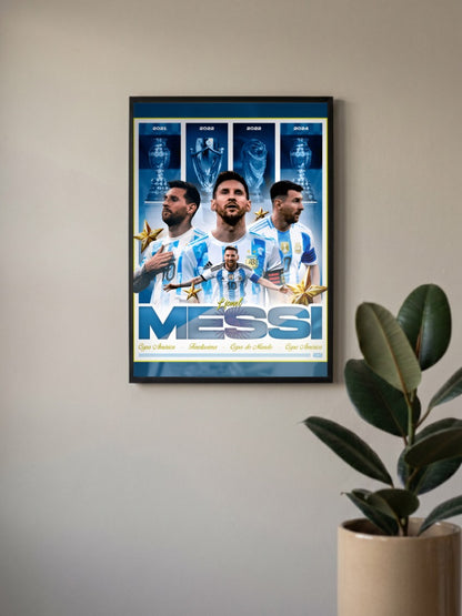 King of the Pitch | Lionel Messi | Football Poster