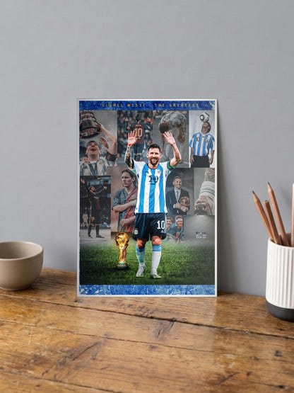 Lionel Messi collage Poster
