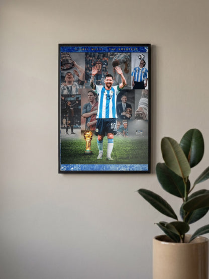 Lionel Messi collage Poster