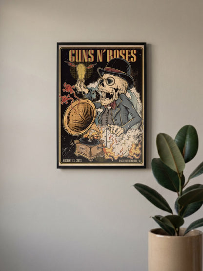Guns N Roses Skeleton Poster Bands Poster