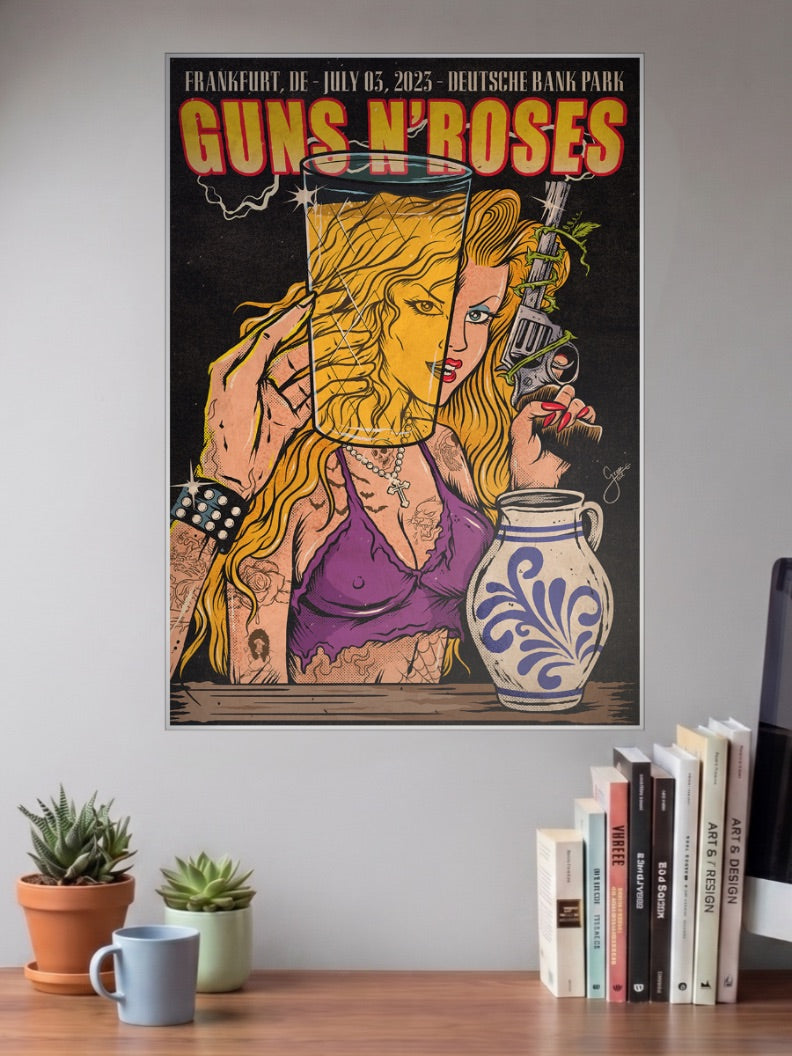 Guns N Roses Glass Head Poster Bands Poster