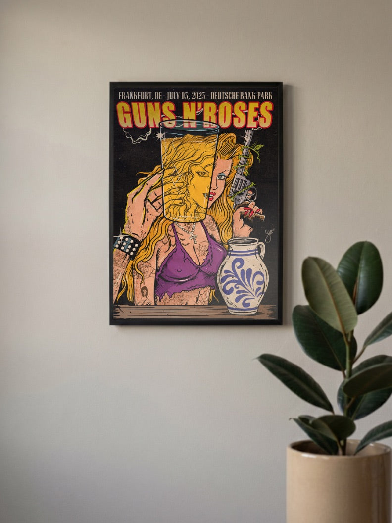 Guns N Roses Glass Head Poster Bands Poster