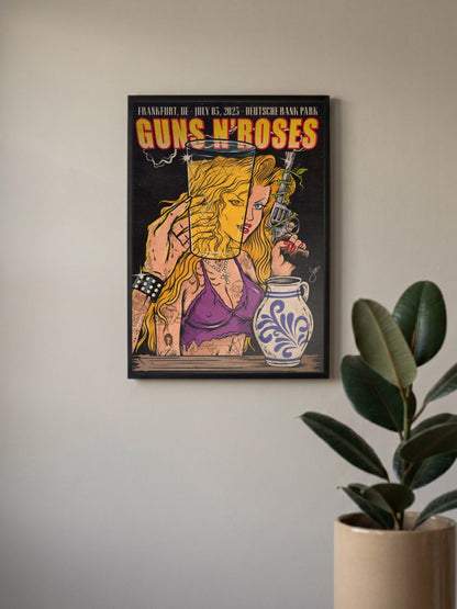 Guns N Roses Glass Head Poster Bands Poster